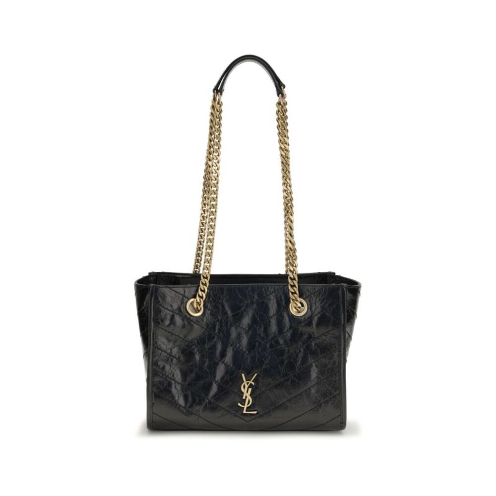 Saint Laurent Women Small Niki Leather Tote Bag